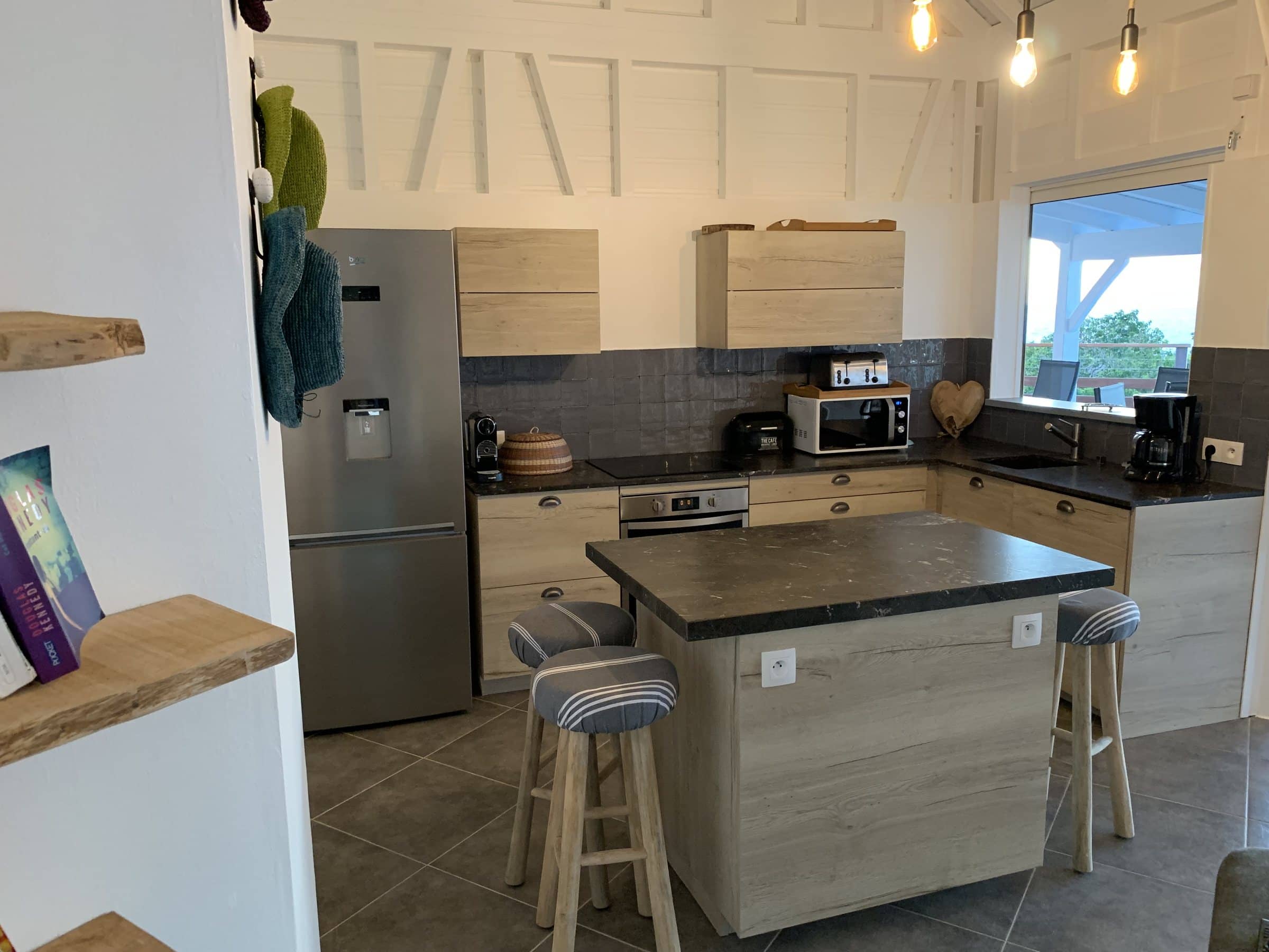 The kitchen island